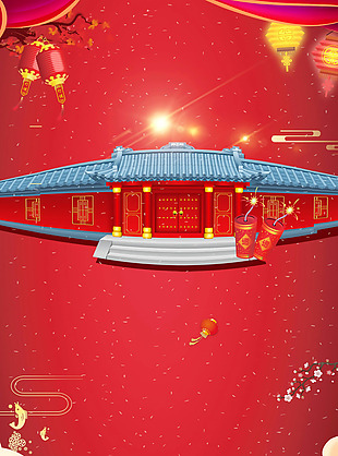 喜庆纹理春节背景