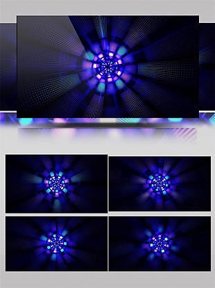 神秘炫动的粒子光束视频素材