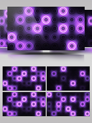 紫色小圆圈灯光视频素材