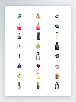香水化妆品图标集