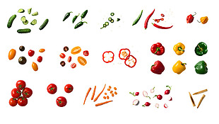手绘食品蔬菜元素