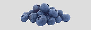 新鲜的蓝莓免抠psd透明素材