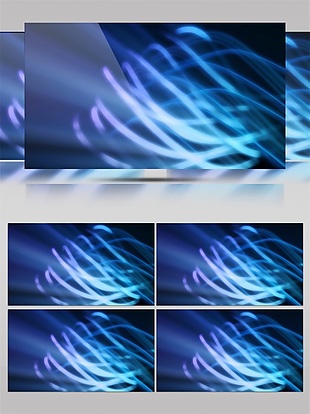 科技蓝色光感线条高清视频素材