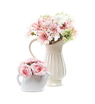 清新浪漫粉色花朵元素