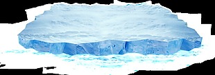 水面浮冰透明素材
