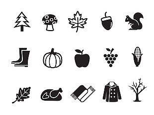 15款黑色秋季图标icon