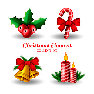 4种圣诞装饰节日元素