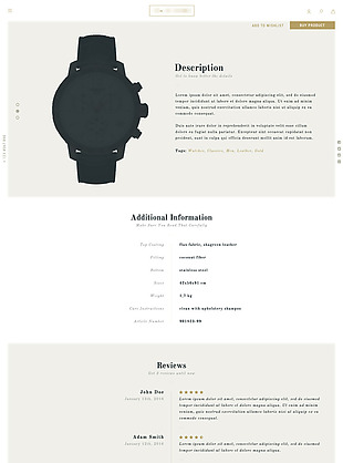 大气精美的手表网站设计介绍