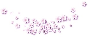 清新紫色花朵元素