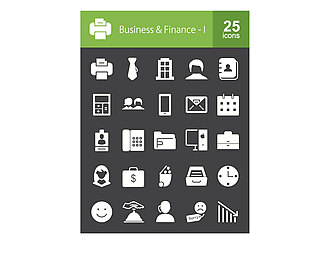 25款商业理财元素图标