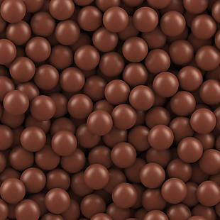 美味巧克力豆无缝背景矢量图