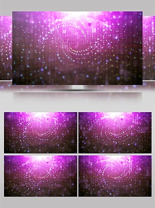 紫色唯美星空高清视频素材