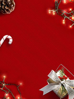 红色圣诞节PSD背景设计