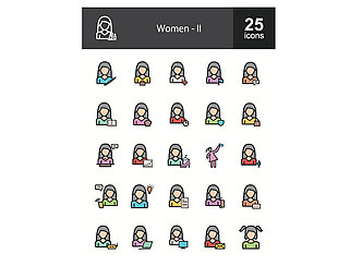 25款女人图标I