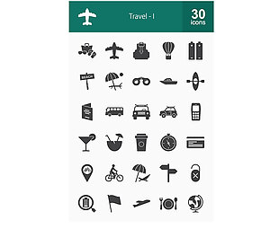 30款旅行元素图标