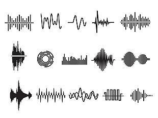 15个音频波形图标