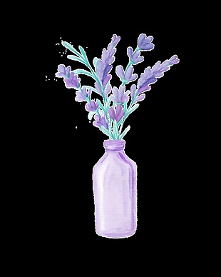 简约花瓶透明装饰素材
