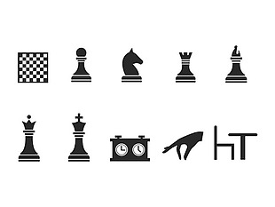 15个国际象棋的图标