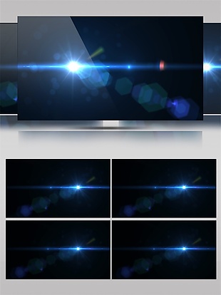 科技蓝色光芒粒子高清视频素材