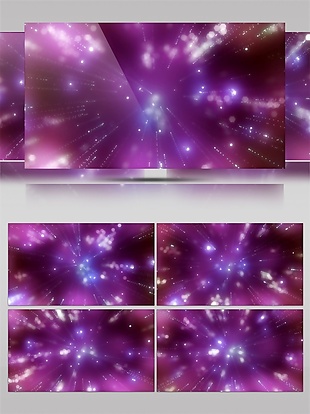 梦幻紫色唯美光效粒子高清视频素材