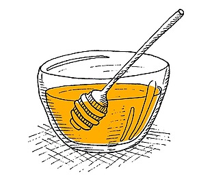 卡通蜂蜜饮品png元素