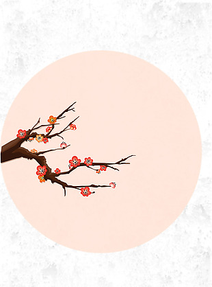 矢量秋季枫叶圆框背景