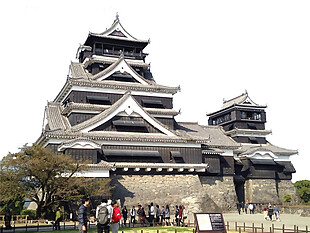 简约风格寺庙日本旅游装饰元素
