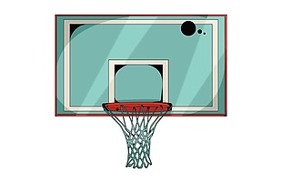 动漫篮球框png元素