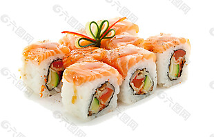 日式方形寿司料理美食产品实物