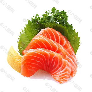 鲜美橙色三文鱼料理美食产品实物