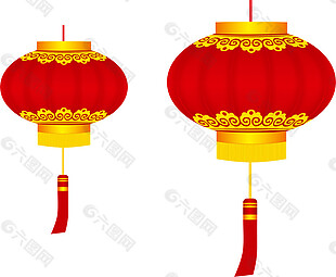 中国风传统灯笼元素
