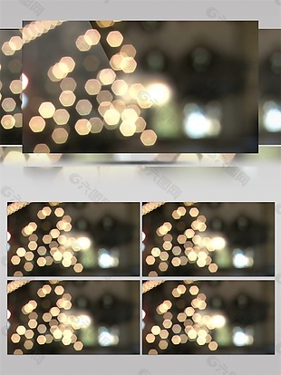 暖黄电光圣诞节视频素材