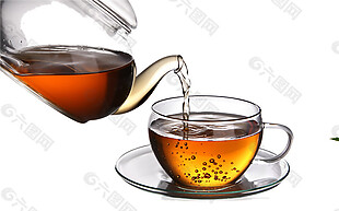 清新简约玻璃茶具产品实物
