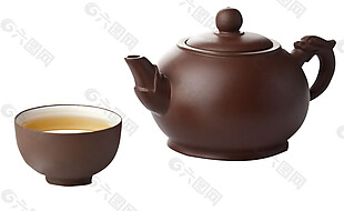 雅致紫色茶壶产品实物