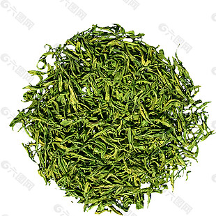 清新简约自然绿色茶叶产品实物