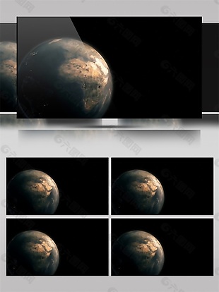 3D地球团高清视频素材