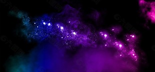 梦幻紫色渐变灯光背景