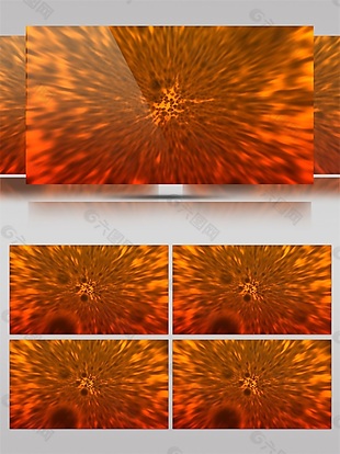 橙黄天花板高清视频素材