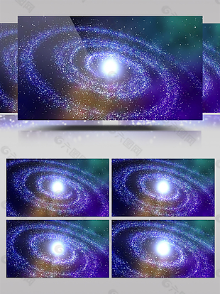 宇宙动感梦幻银河星云素材视频