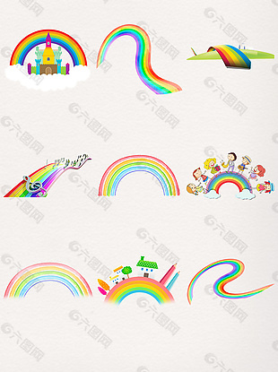 儿童七色彩虹创意设计
