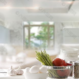 养生厨房健康食品主图设计