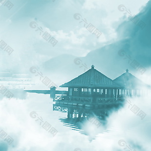 中国风茶文化背景主图设计