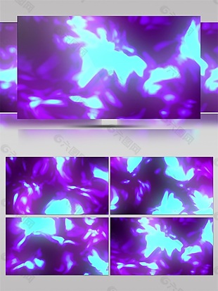 荒野紫蓝星空高清视频素材