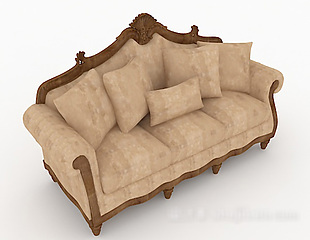 欧式风格家居高档沙发3d模型下载