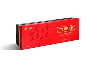 中国风药品亚麻酸软胶囊 保健品包装设计