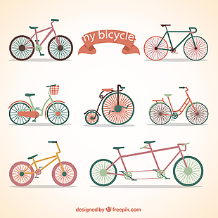 自行车设计矢量