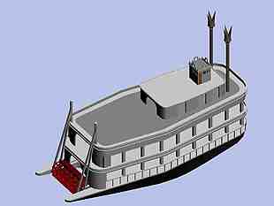 异行船 游艇 3D模型 交通工具船