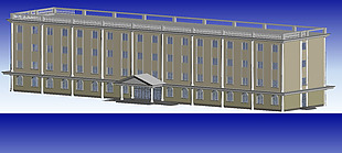 欧式工厂办公楼 3D模型 max模型