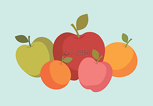 苹果,橙色,水果