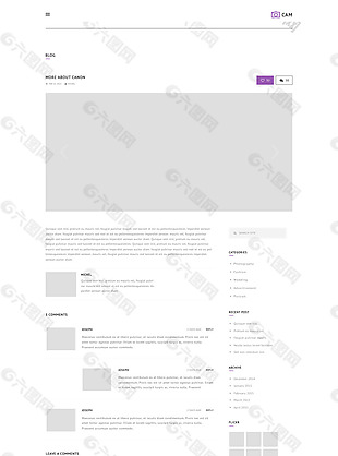 网站列表页二级页面设计